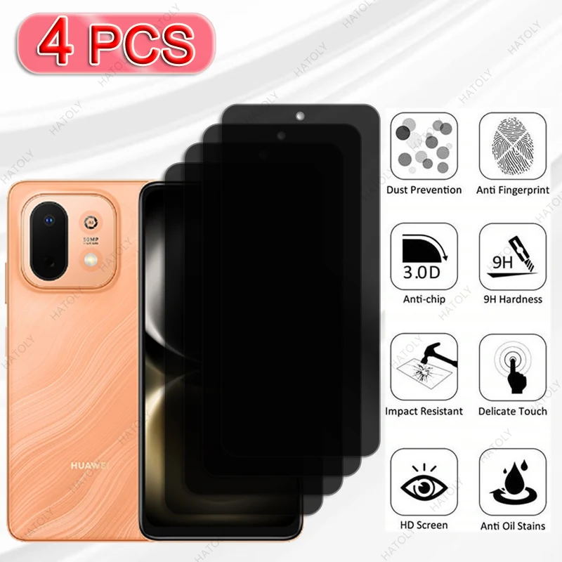 Protecteur d'écran en verre pour Huawei Enjoy 90m Plus, Film de protection d'objectif d'appareil photo, verre anti-espion