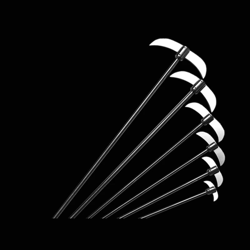 1pcs lab stainless steel two-leaf folding crescent blade propeller crooked paddle suitable for glass flask