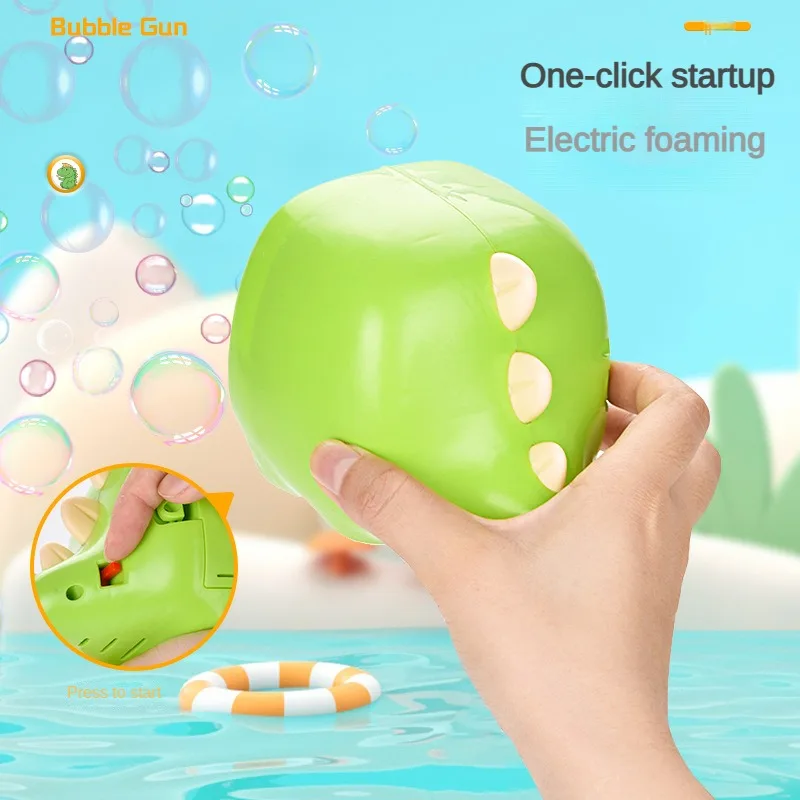 Electric Bubble  ​Cartoon Dinosaur Animal Shape Full Automatic Continuous Bubble Hand-held Desktop Bubble Machin