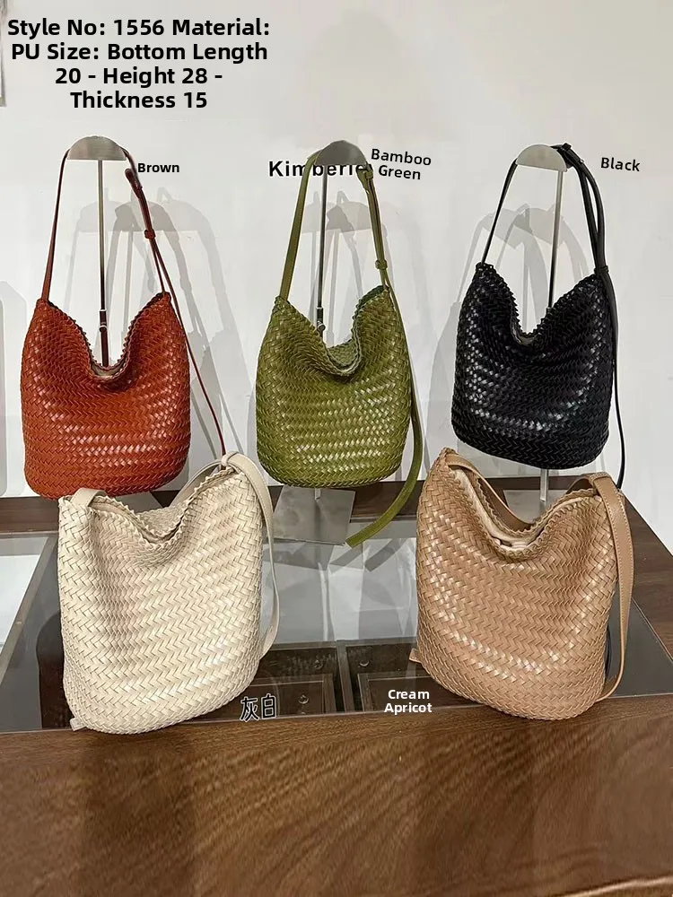 

Hanrted Leather Buet Bag Casual oulder Crossbody Bag for Holiday Commuting Large Capaci Korean Sle Leather Tote Bag