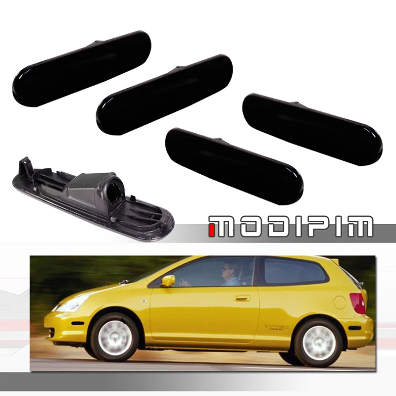 

Car Front Rear Bumper Side Marker Indicator Light Fender Flare Light Housings For 2002 2003 2004 2005 Honda Civic Si EP3 3 Door