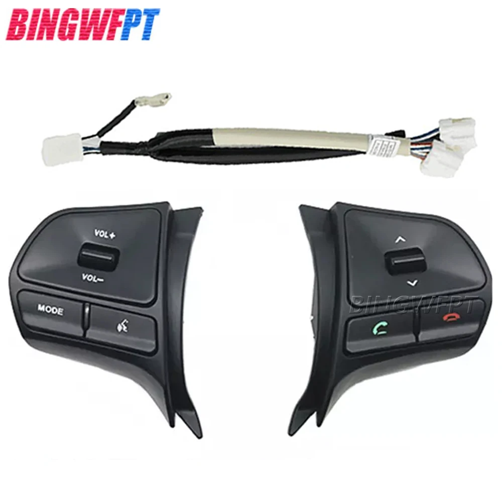 For KIA RIO K2 2011 2012 2013 2014 Switch Telephone Sound With Backlight Steering Wheel Audio Volume Music Control Button Switch