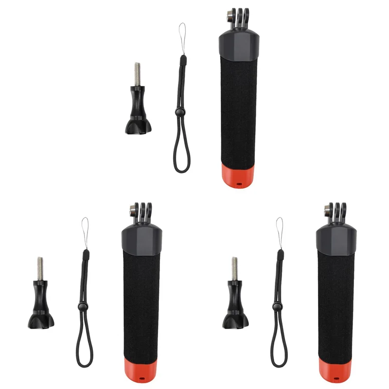 JABS-3X กันน้ําลอยมือจับดําน้ํา Mount Kit สําหรับกล้อง Gopro 8 Sport