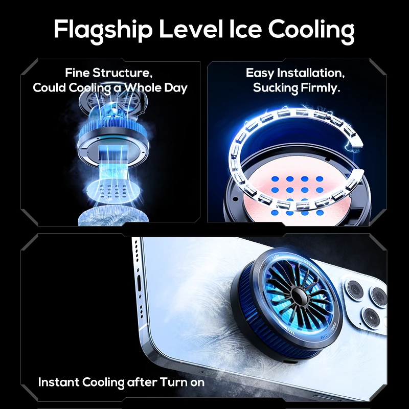 Magnetic phone fan.cooler gamer for cell phone Portable Lightweight Mobile Phone Cooling Fan.cooling fan for mobile.Phone cooler