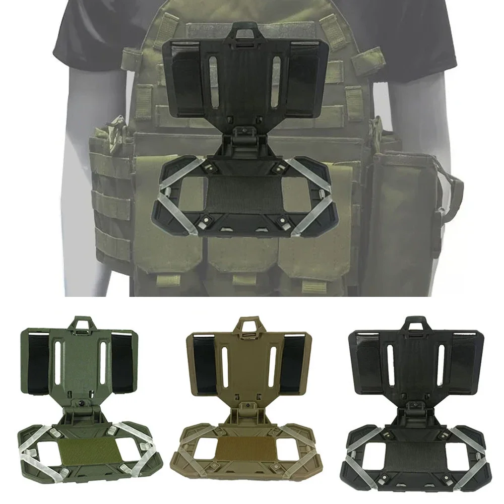 Tactical MOLLE Folded Navigation Board Mobile Phones Navigator Holder Vest Chest Bag Admin Panel Hunting Vest Accessories