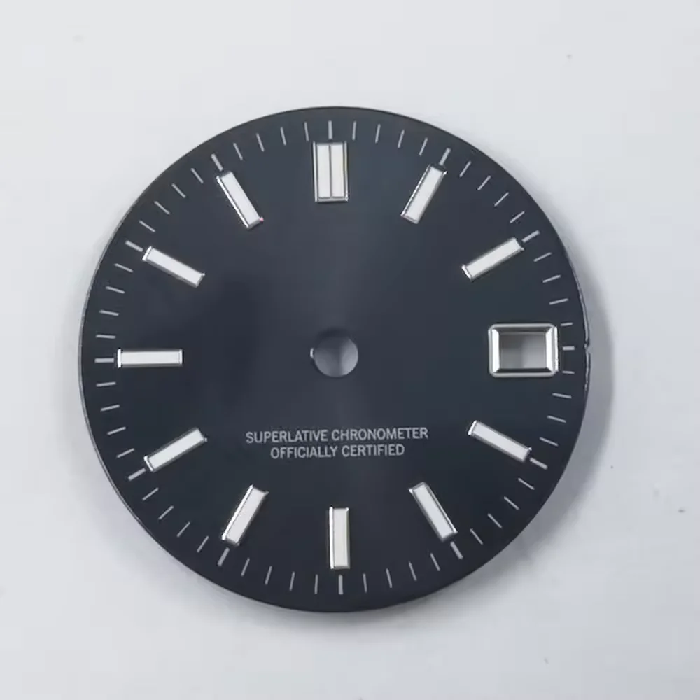 NEITON 29mm black red blue pink yellow sterile watch dial luminous fit NH35 movement