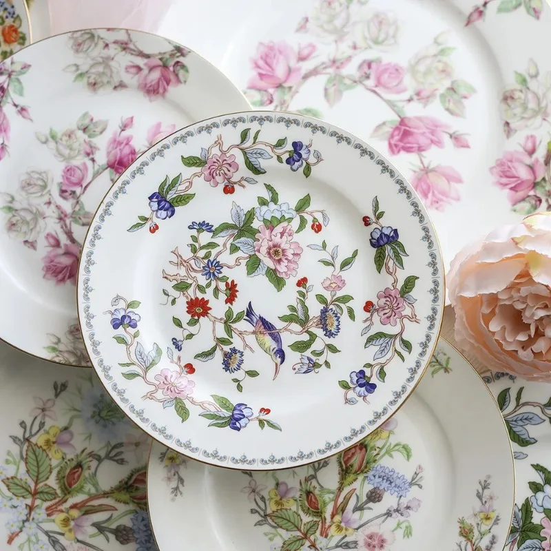 Prato de Jantar Ocidental de Porcelana Óssea, Prato Raso Criativo para Bife, Louça de Cerâmica para Uso Doméstico e Hoteleiro, Prato de Servir Interdisciplinar