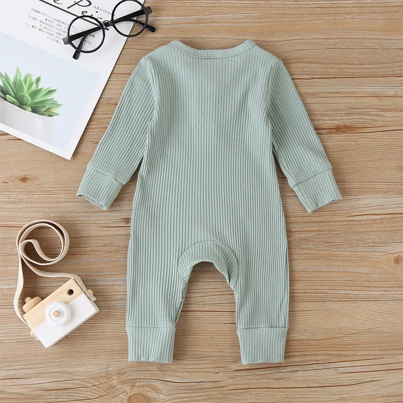 Herbst Neugeborenen Baby Jungen Mädchen Overall Overalls Baumwolle Langarm Baby Overall Neugeborene Kleidung