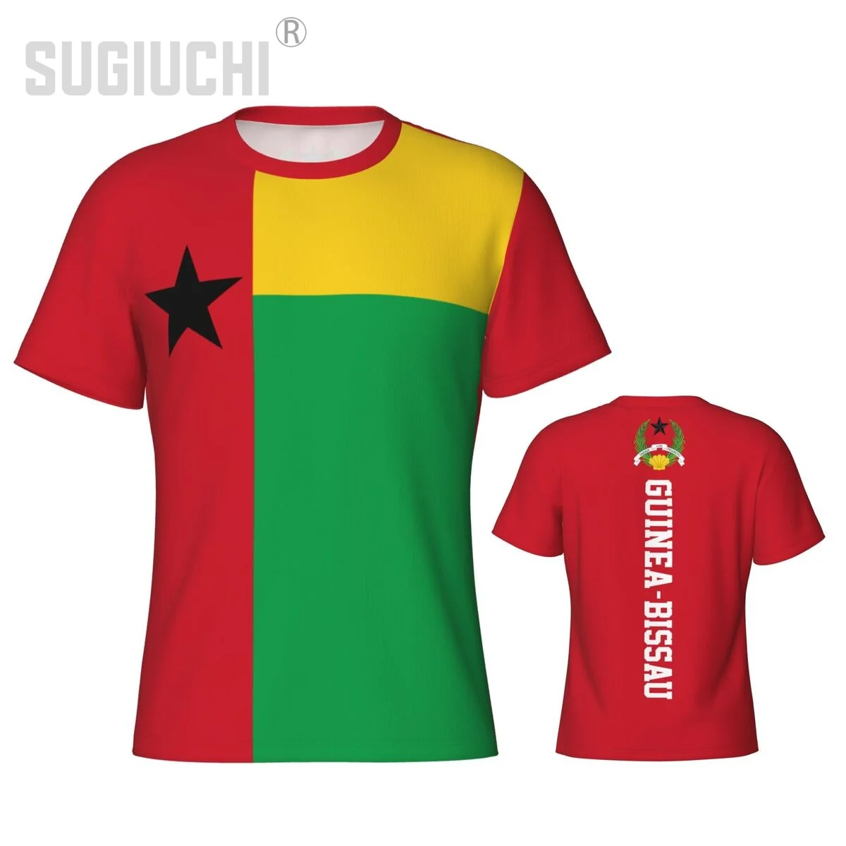 Tight Sports T-shirt Guinea-Bissau Flag 3D For Men Women Tees jersey Clothes Soccer Football Fans Gift Patriotic T shirt