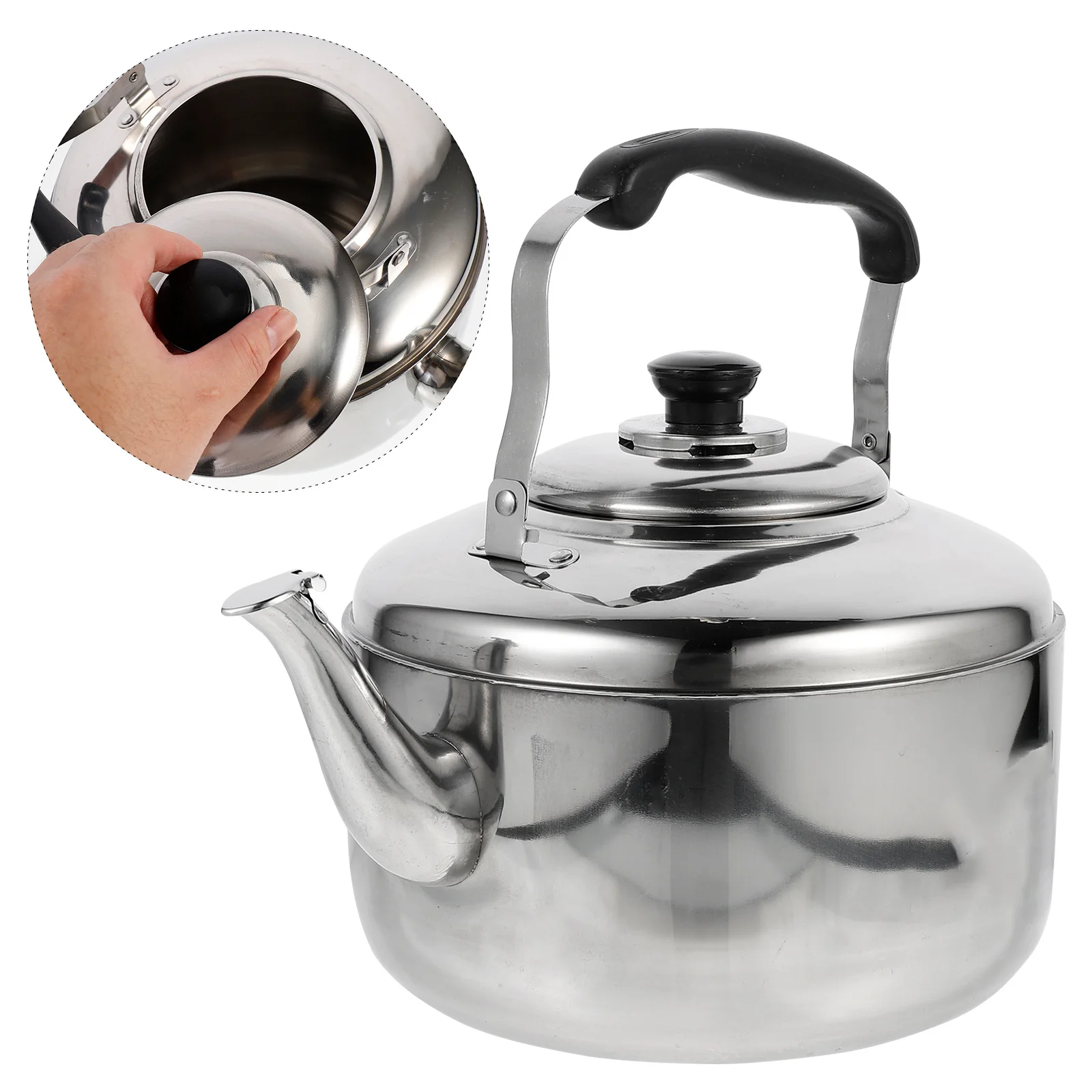 

6L Stainless Steel Sounding Kettle Large Capacity For Gas Induction Cooker Home Kitchen Teakettle Fast Boiling Anti-Scalding