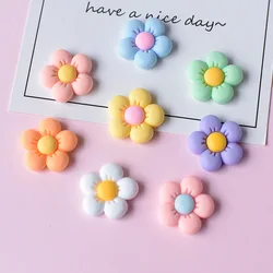 20 Pcs New Cute Cartoon Versatile Little Fresh Flower Series Resin Scrapbook Diy Jewelry Children Gift Hairpin Accessories B86