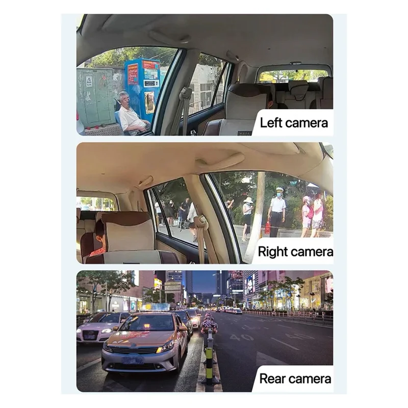 A37T-Multi-Record Quad HD Dash Cam com tela IPS de 2 polegadas e tecnologia de visão noturna 1080P