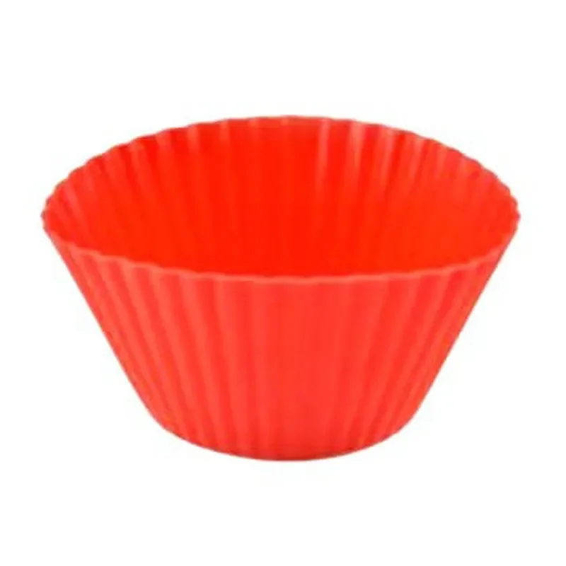 Silicone Muffin Cup Baked Dessert Custard Tart Pudding 7cm Cake Mold DIY Round Cake Cup Silicone Molds for Baking