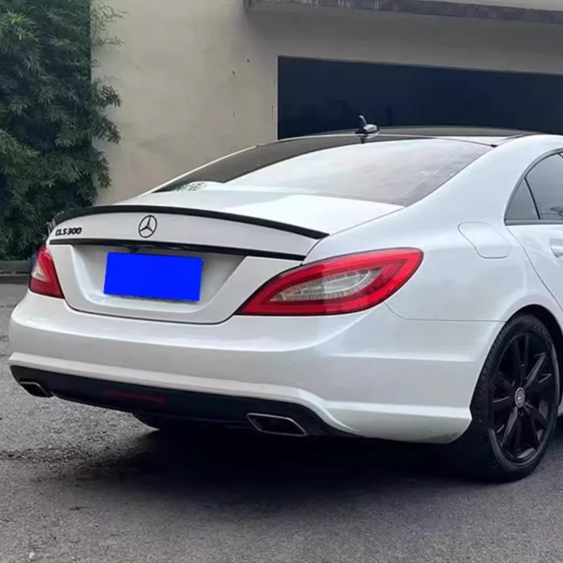 For Mercedes Benz CLS W218 C218 CLS400 CLS500 CLS550 CLS63  AMG 2012-2017 spoiler ABS Rear Wing Trunk Boot Cover Car Styling