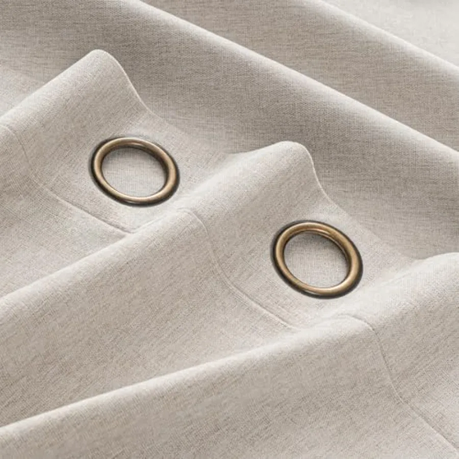 

100% светонепроницаемые шторы из шенилла для спальни, теплоизоляционные, энергосберегающие, для гостиной, 84 дюйма, с люверсами.