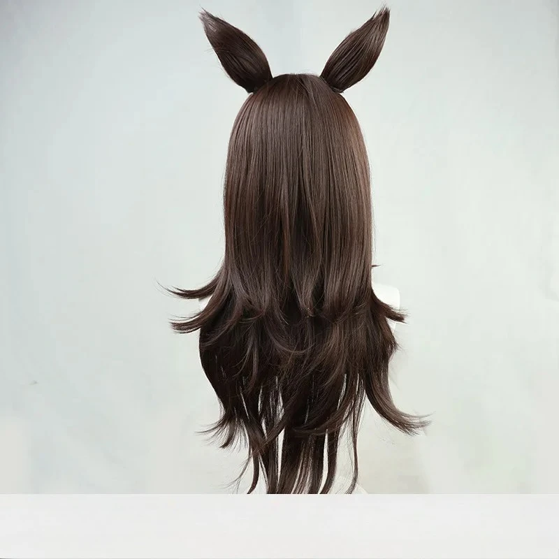 우마 무스메 프리티 더비 라이스 샤워 코스프레 가발 새드 호스 걸 애니메이션 게임 롤플레이 파티 코스튬 소품 가발 합성 머리