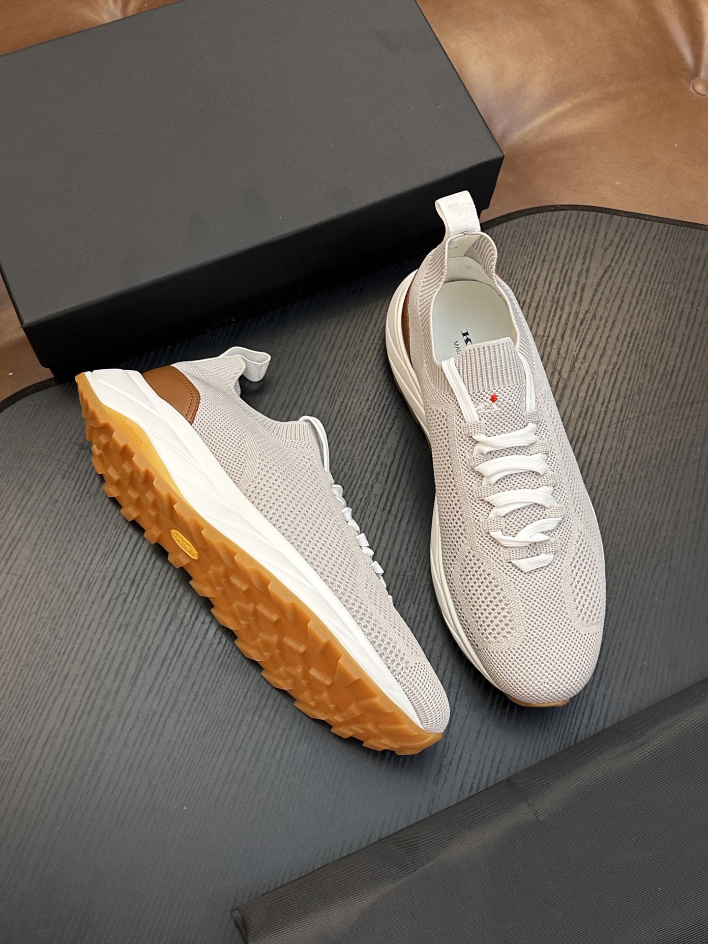 OECHSLI Shoes Cowhide 2026 new soft fashion sports Embroidery Knitted Comfort High quality Men‘s European big size 38-47