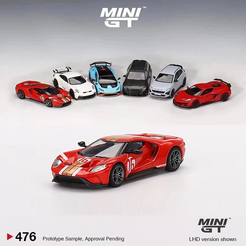 MINI GT 1:64 Model Car GT Alan Mann Heritage Edition Alloy #476 LHD