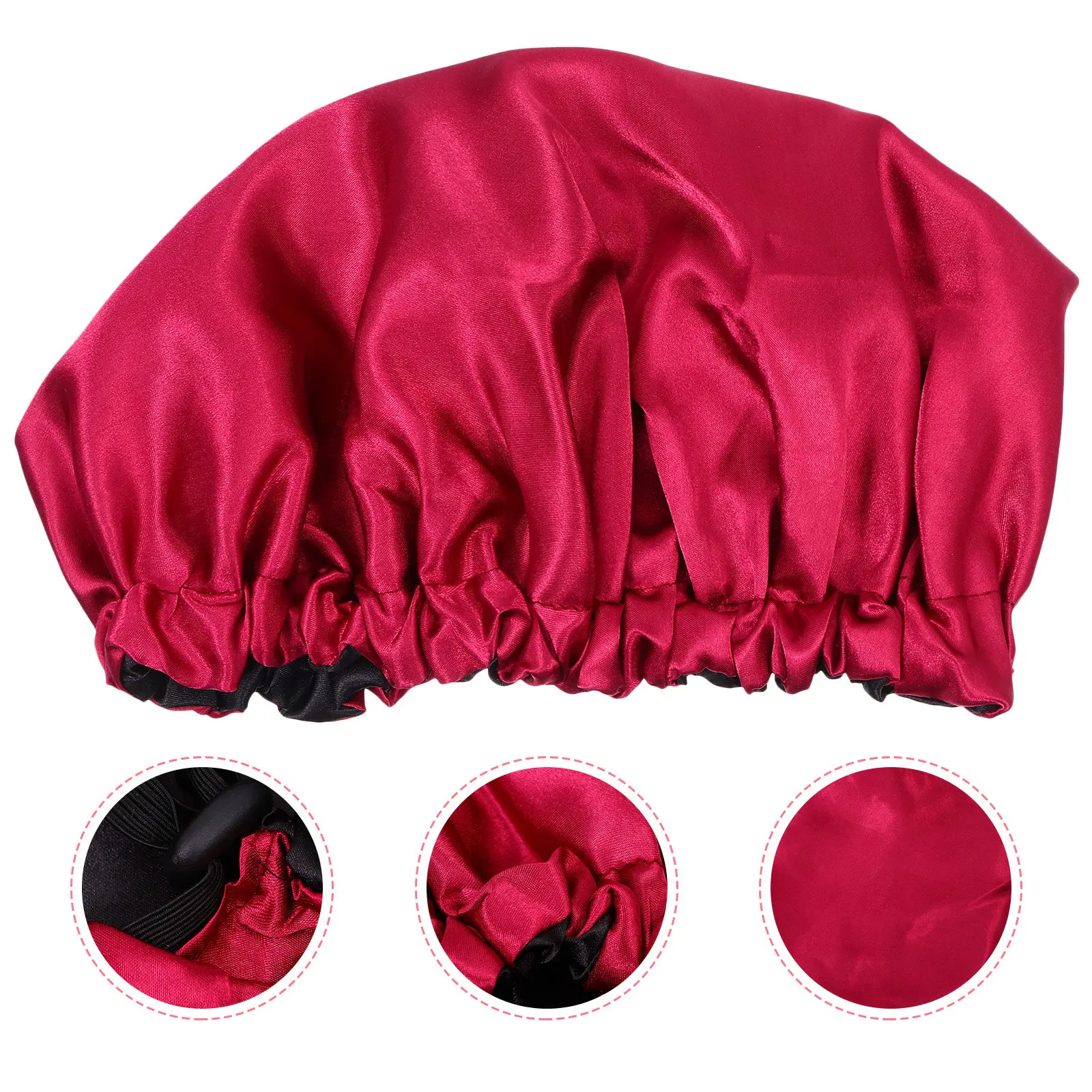 

Эластичная атласная шапочка для сна для женщин, для ухода за длинными волосами, послеродовая шапочка, гладкая, без эффекта пушистости
