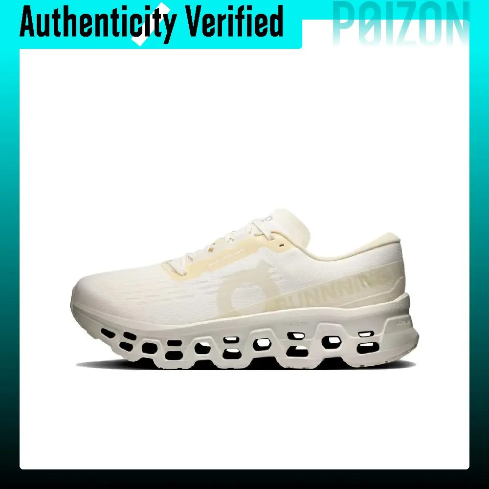 On Cloudmonster 3 Breathable Rebound Running Shoes Men's Milk White 3MG10905508