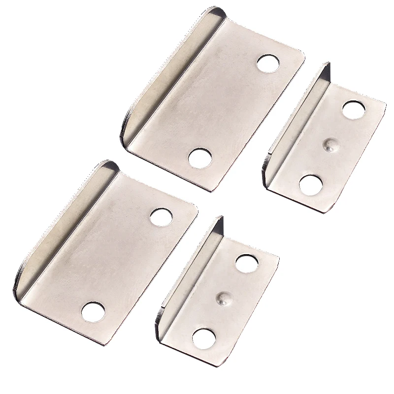 

100PCS Metal Drawer Cabinet Lock Strike Plate Home Office L Shape Right Angle Drawer Cabinet Lock Catch Hasp Hardware Fittings