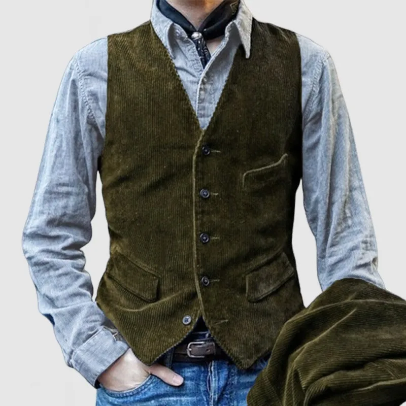 Autumn and Winter European and American Corduroy Casual Business Fashion Suit Men's Single Breasted Suit Jacket 8