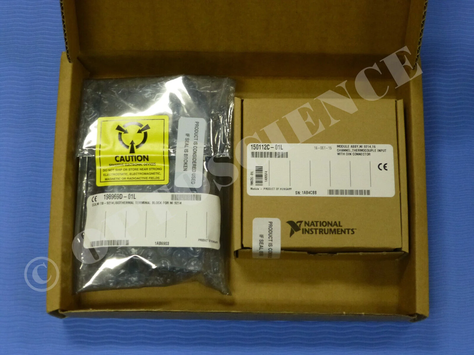 NEW - National Instruments NI 9214 CDAQ Temperature Input Module, Terminal Block