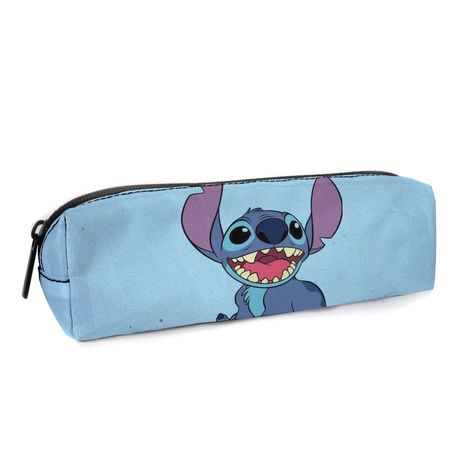 Disney Stitch Pencil Case Cartoon Figure Lilo & Stitch Pen Bag Students School Supplies Large Pen Eraser Ruler Storage Bag  gift