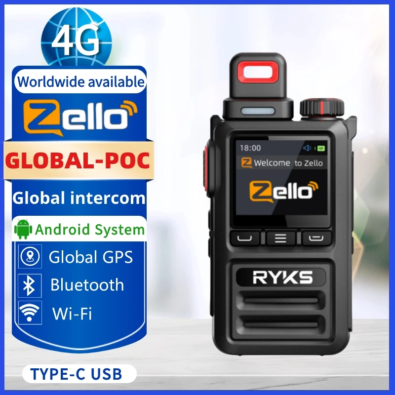 Imagem -04 - Zello Poc-universal Banda de Radiofrequência Carro Walkie Talkie 4g