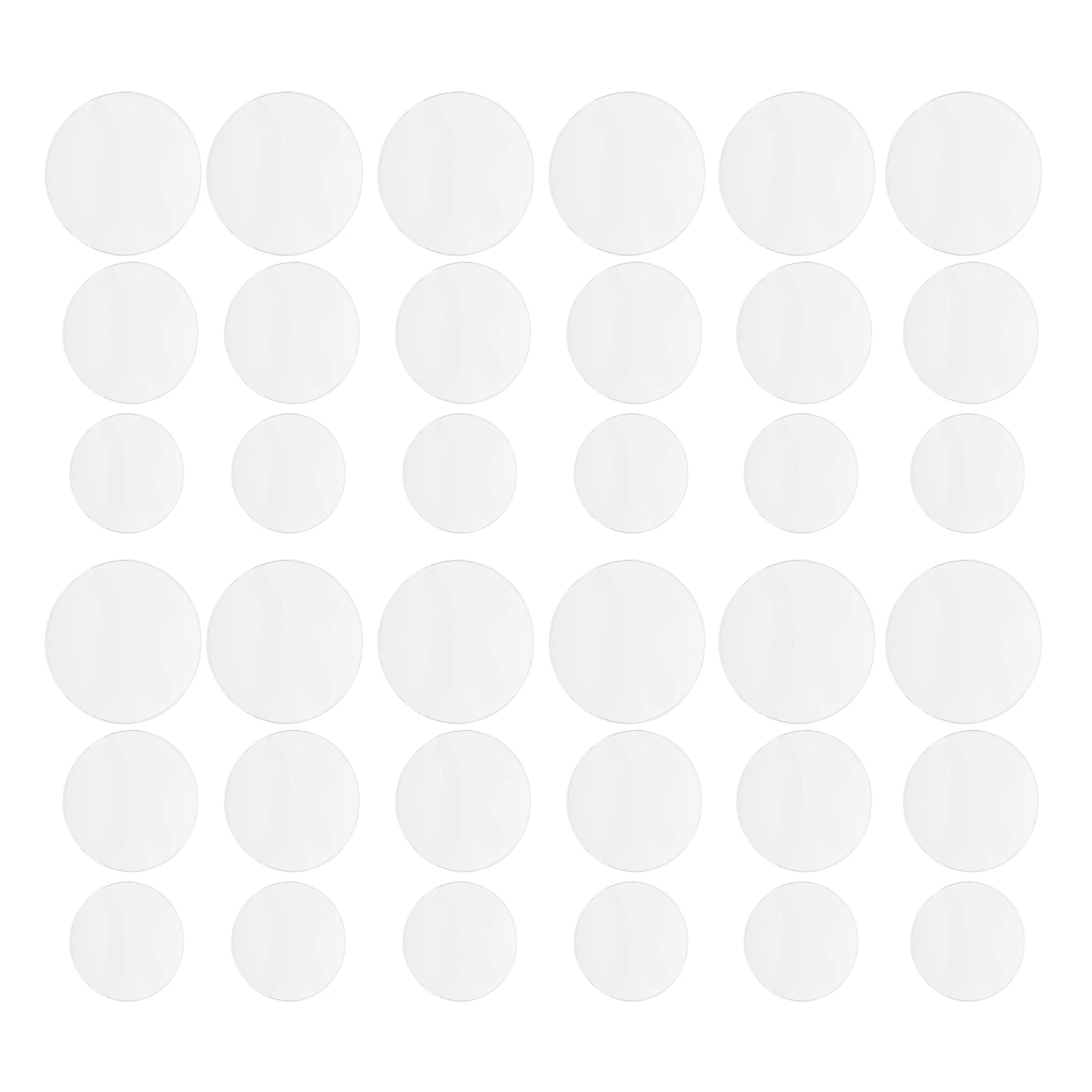 

60pcs Badge Protective Covers Transparent Thick Shockproof Plastic Sleeve 63Mm 72Mm 80Mm Pin Button Case Organizer Storage