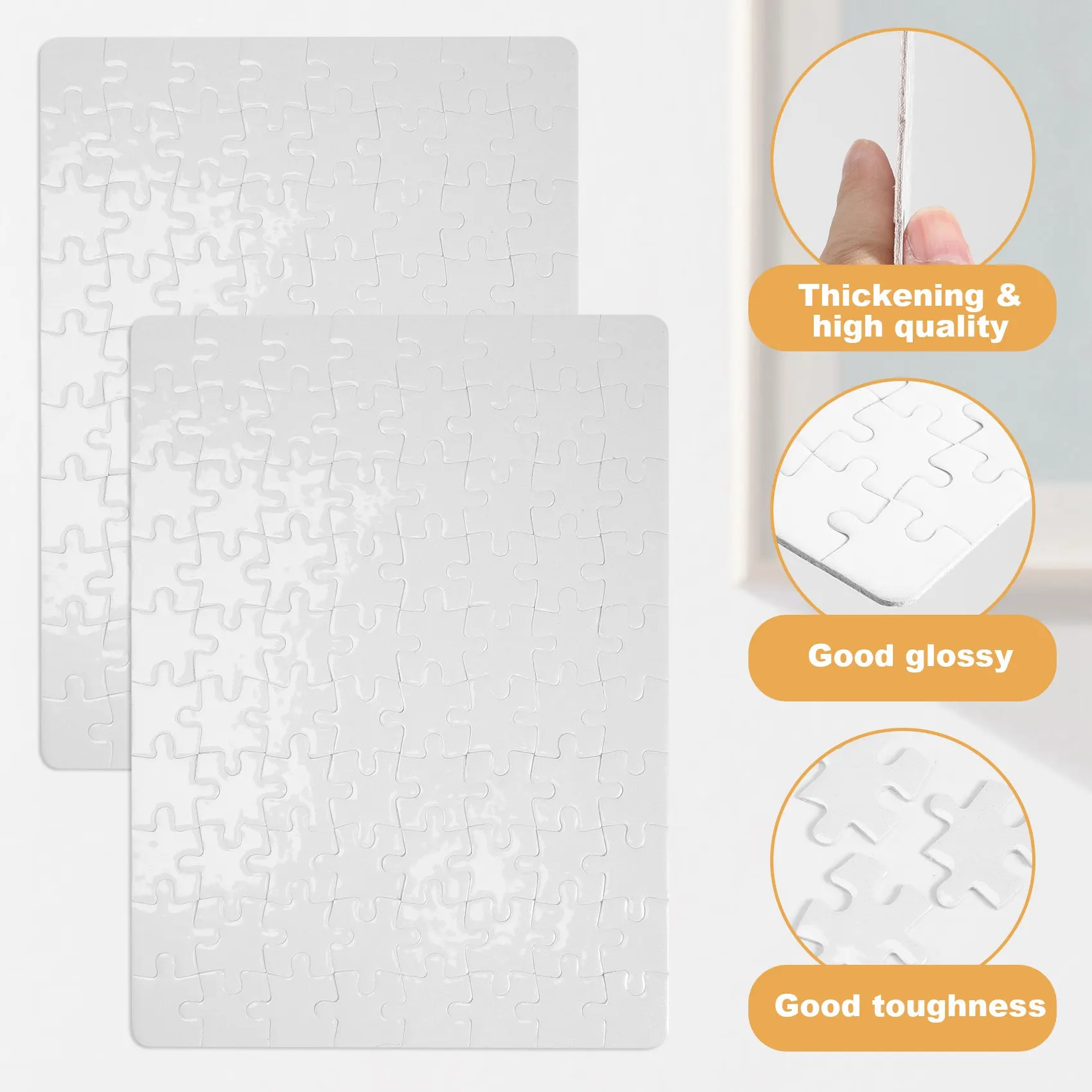 Available Sublimation Blank Puzzle 10Pcs/Lot DIY Craft A5 Jigsaw Puzzle for Sublimation Ink Transfer