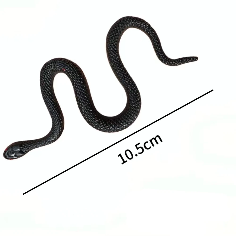 20Pcs Rubber Snakes Fake Snake Toys for Garden Props to Keep Birds Away Halloween Decorationcoration Prank Toys Party Favors