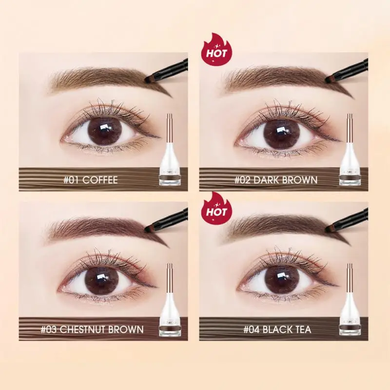 Eyebrow Tint Natural 3d Eyebrow Cream Eyebrow Dye Cream 4 Colors Eyes Makeup Eyebrow Pomade Brow Mascara Dye Brows Gel Tinted