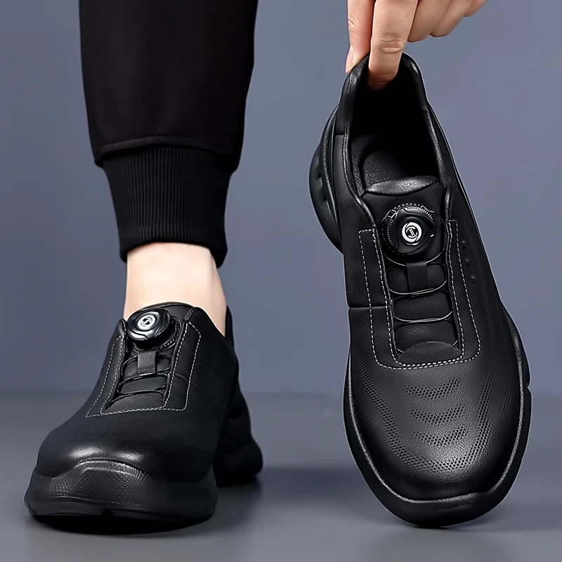 

New Men Golf Shoes Spikes Golf Wears for Men Golfers Footwears Anti Slip Walking Sneakers