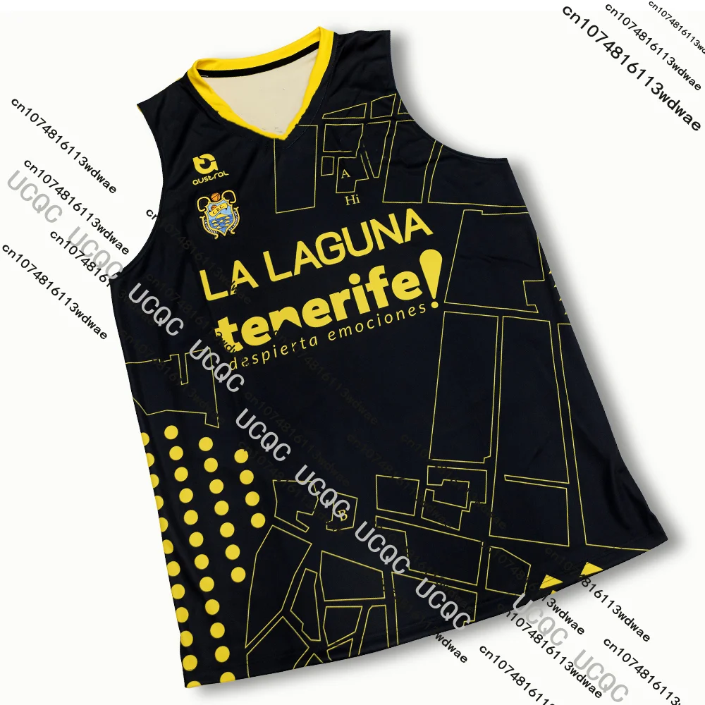 25/2026 España Tenerife ACB Basket Home Jersey Nueva llegada 3D Impreso de secado rápido Camisetas de baloncesto local visitante Camisetas Hombres Niños