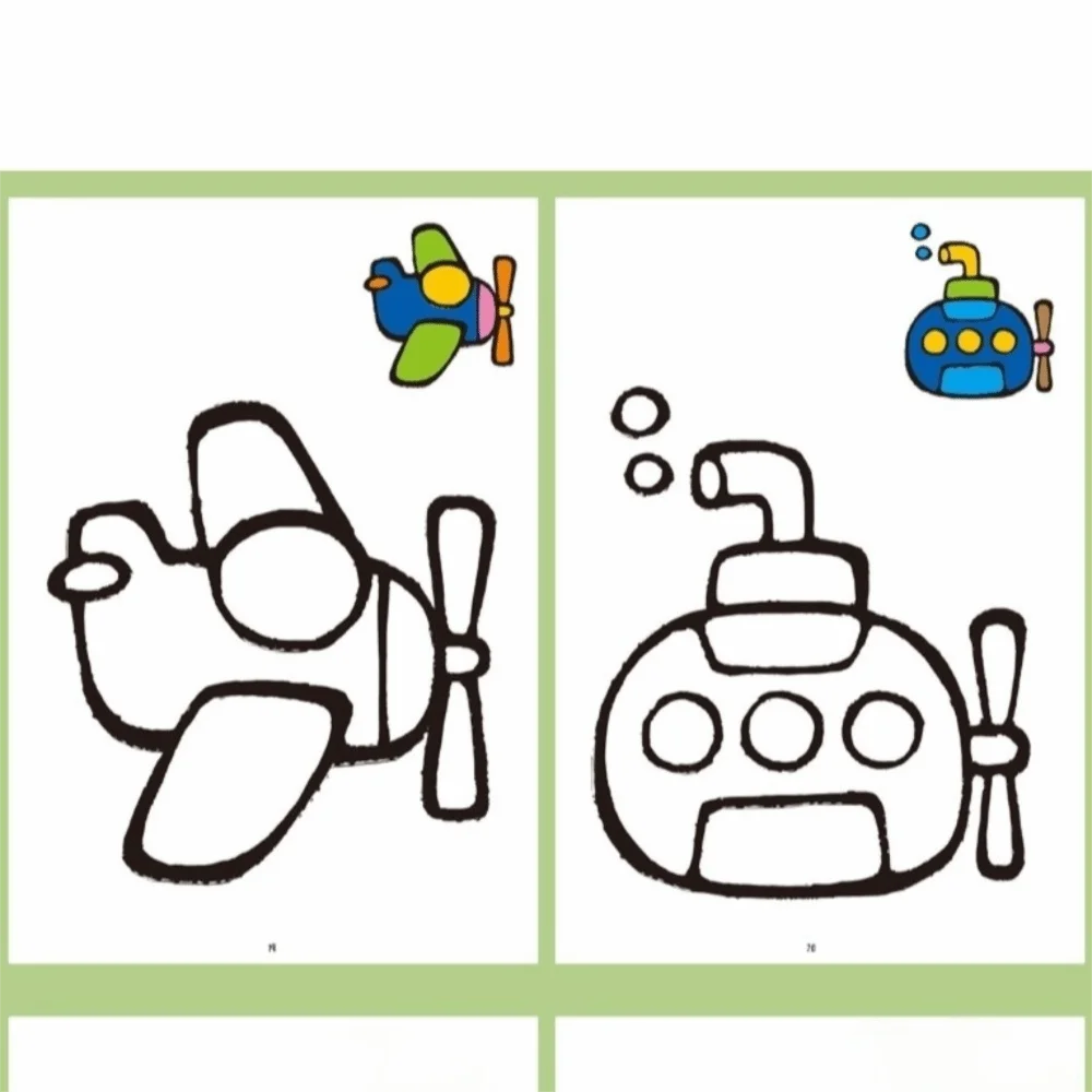 Stick Figures Coloring Book 32 Pages Color Patterns Graffiti Coloring Book Unique Patterns Drawing Book Art Training