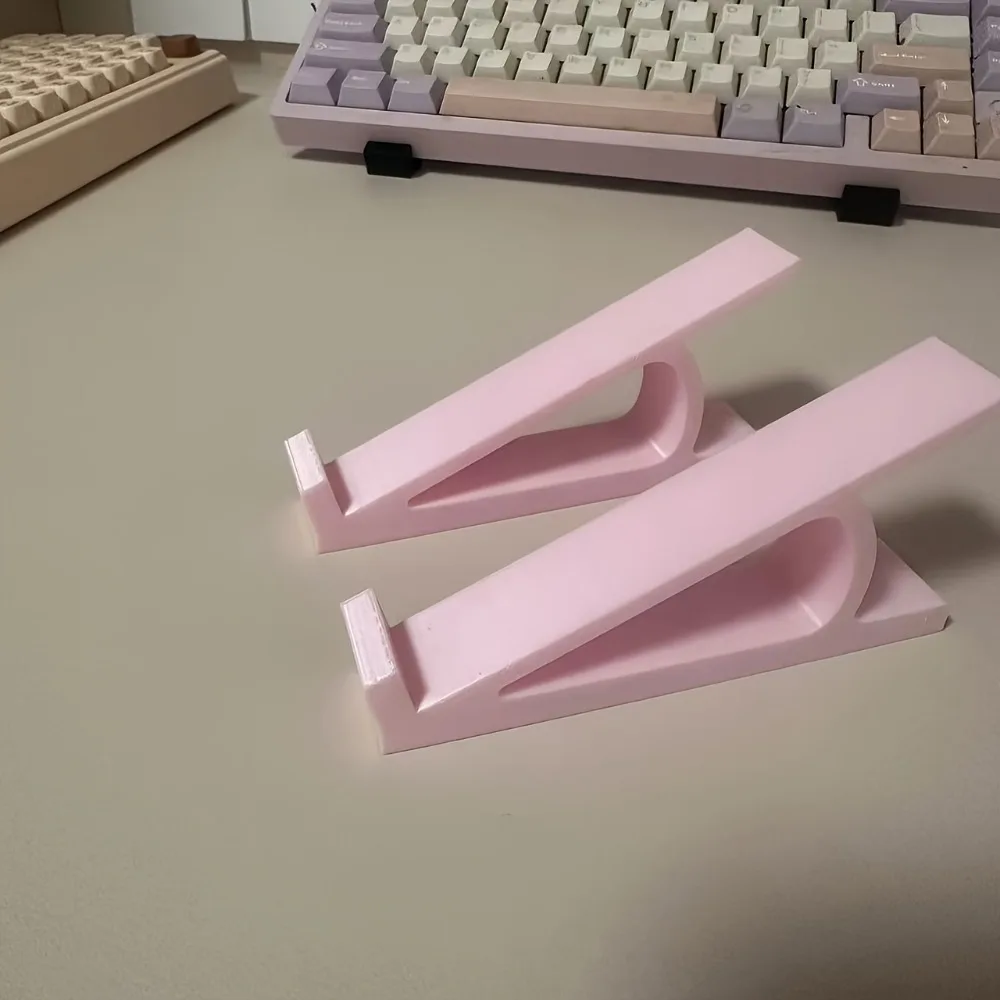 4pcs Office Desktop Typing Keyboard Riser Stands Plastic Ergonomic Tilt Elevator Brackets Home Office Computer Desk Accessories