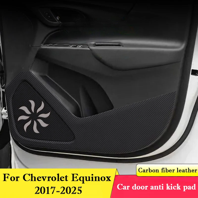 

For Chevrolet Chevy‌ Equinox 2017-2025 Car Door Anti Kick Pad Glove Box Protection Stickers Interior Scratch Resistant Film