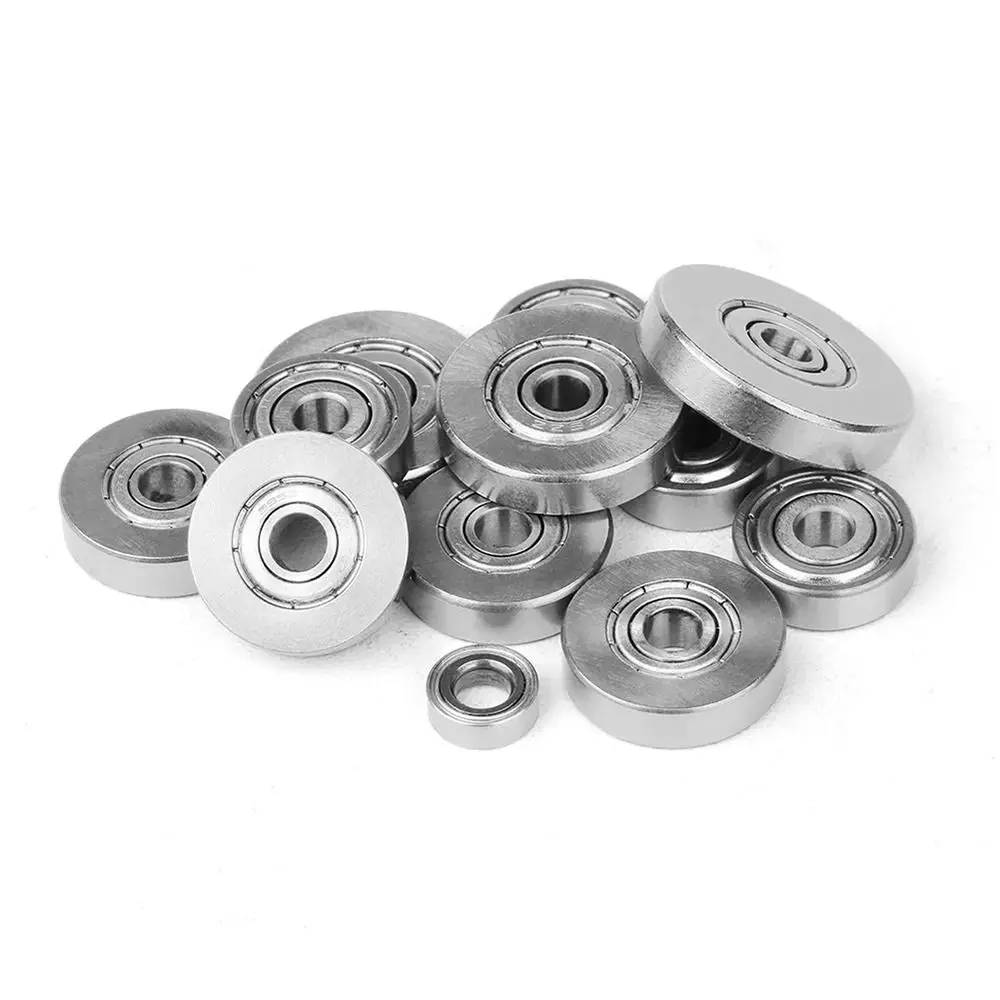 1Pcs 4.76mm 6.35mm 9mm Woodworking Bearing Top Mounted Steel Router Bit Bearing 1/2