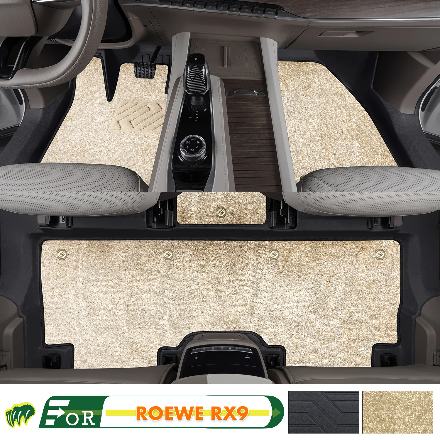 Left-hand Drive Car Floor Mat For ROEWE RX9 2023-2024 Full Surround Foot Mat Automotive Floor Mat Interior Floor Liner