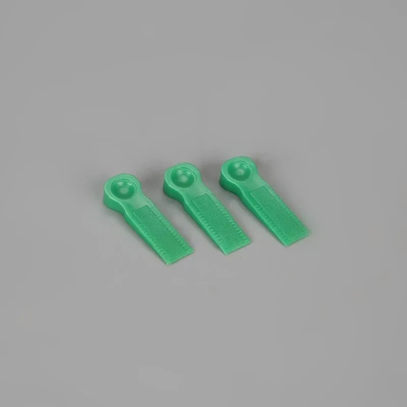 100Pcs Plastic Tile Spacers Reusable Positioning Clips Wall Flooring Tiling Tool Tile Seaming Wedge 6mm Green Small Gasket