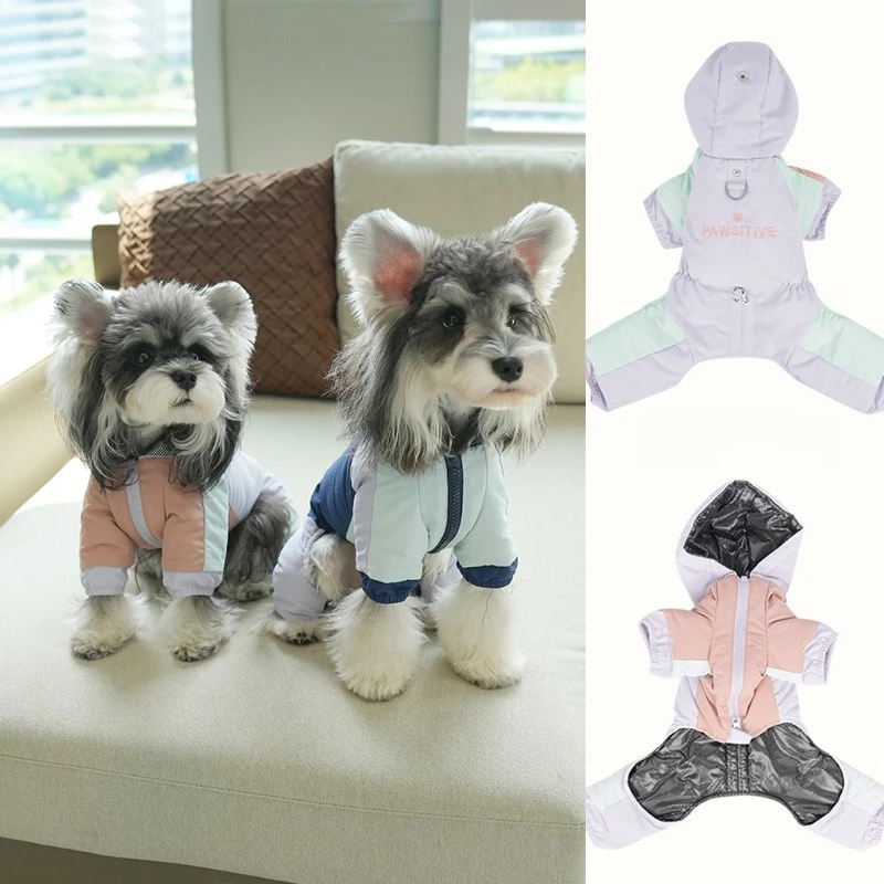 

Зимние теплые худи для собак: утепленные, ветрозащитные, на четырех лапах, хлопковые пальто-костюмы для домашних животных