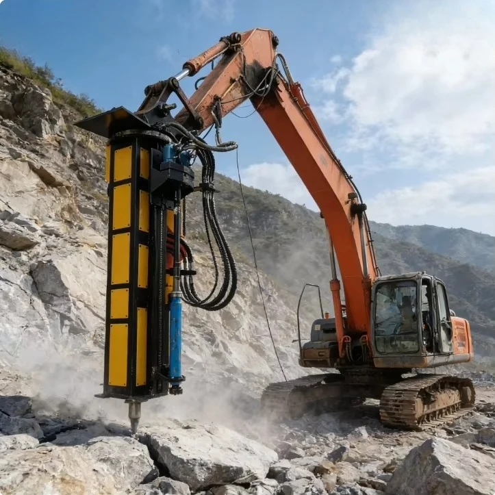 Robust Hydraulic Drilling and Fracturing Integrated Machine for 20T Excavators, Multi-Functional Rock Breaking Tool