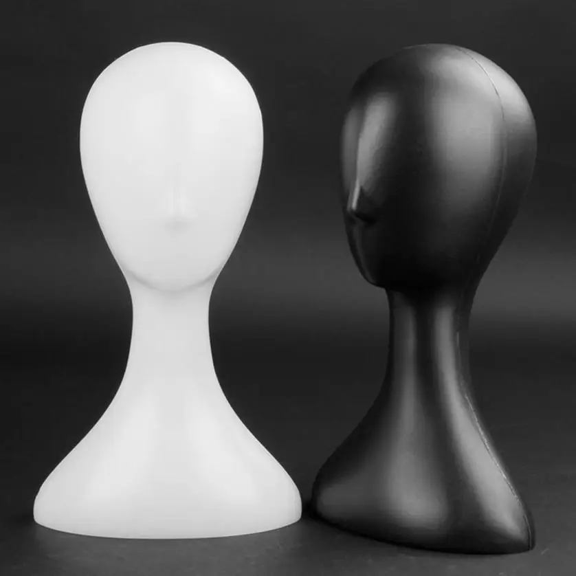 1 Pcs Female Model Head Abstract Plastic Head Model Women's Hat Wig Scarf Accessories Display Female Head Model Props
