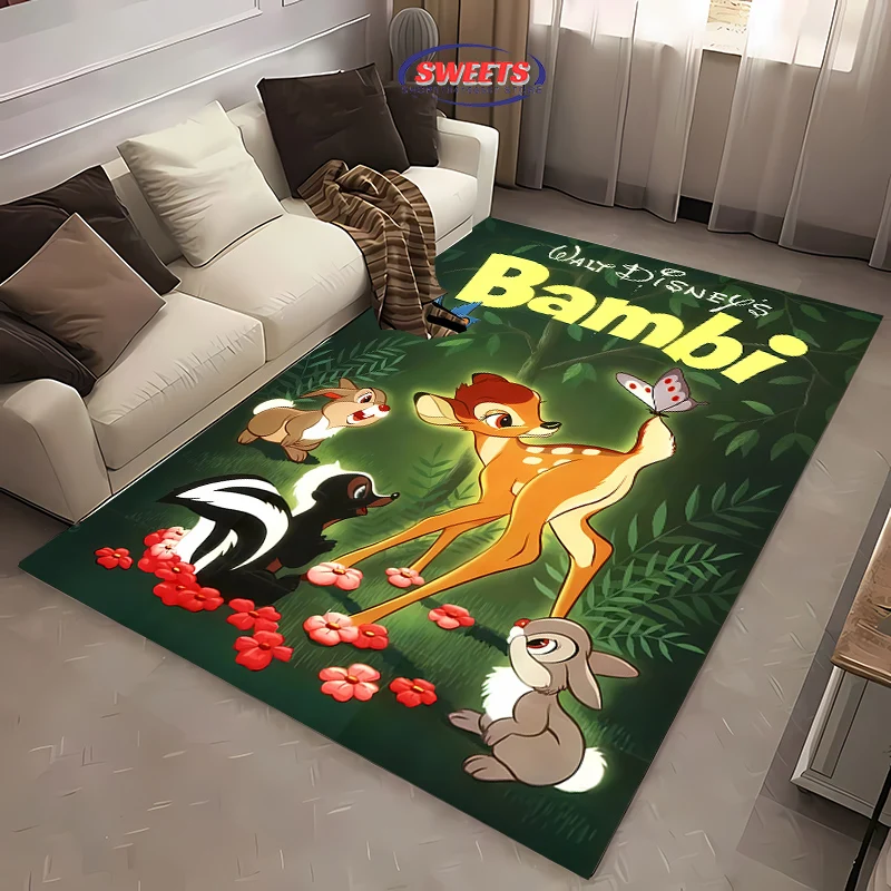 New To Disney Bambi Carpet! Beautify The Space, Anti-slip Sound Insulation, Living Room Bedroom Office Area Can Be Used Mat Gift