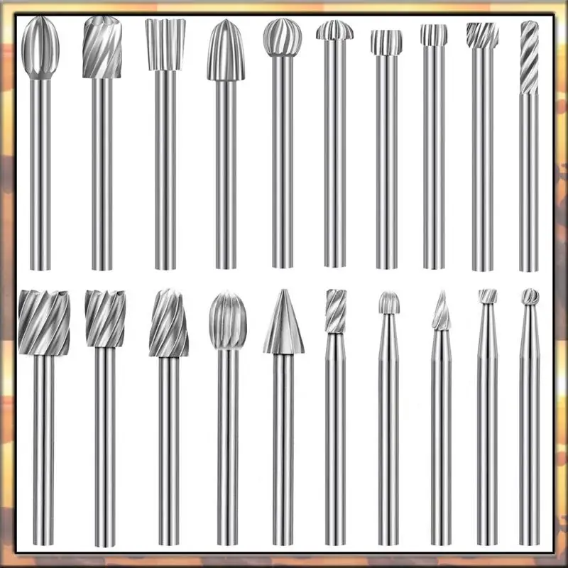

AS59 Engraving Drill Bit Wood Engraving Router With1/8" (3Mm) Shank Rotary Tool Accessories Fordiy Woodworking