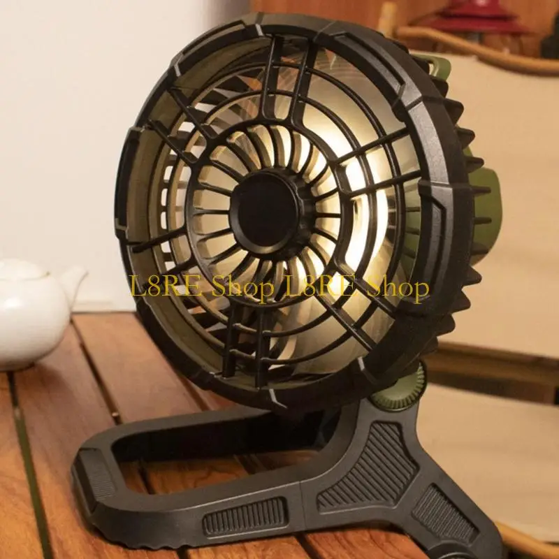L8RE 360Degree Rotation Cooling Fan With Clip 20000mAh Rechargeable Adjustable