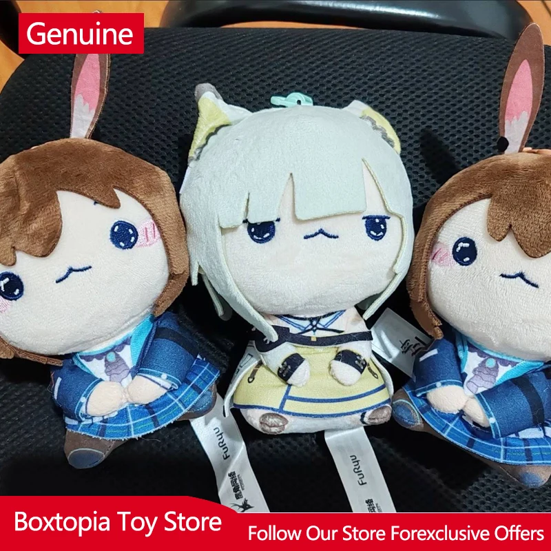 Genuine FuRyu Arknights Silverash Mochipico Plush Doll Soft Stuffed Anime Figure Toy For Adult Anime Collection Room Decoration