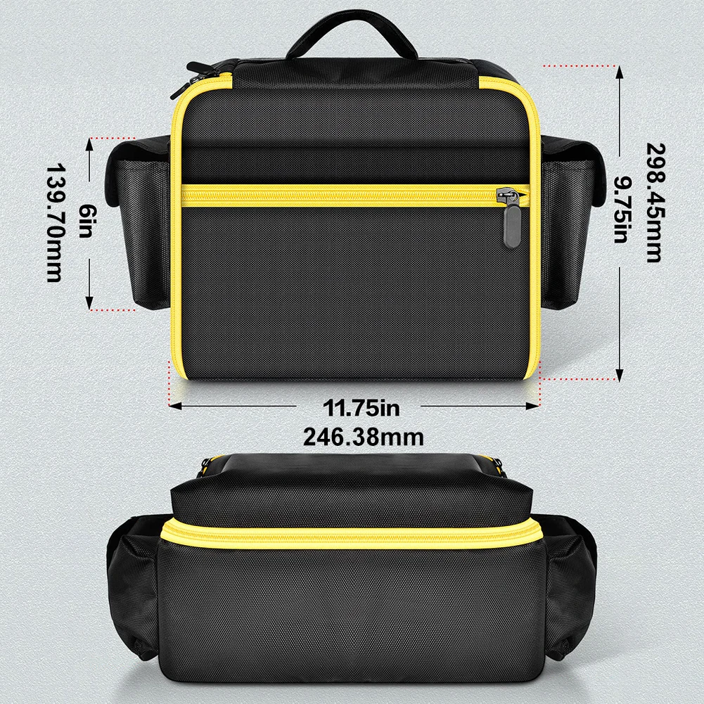 Air Compressor Bag Dustproof Carrying Bag Anti Scratch Portable Air Pump Carrying Case for Dewalt DCC020IB 20V Max Tire Inflator