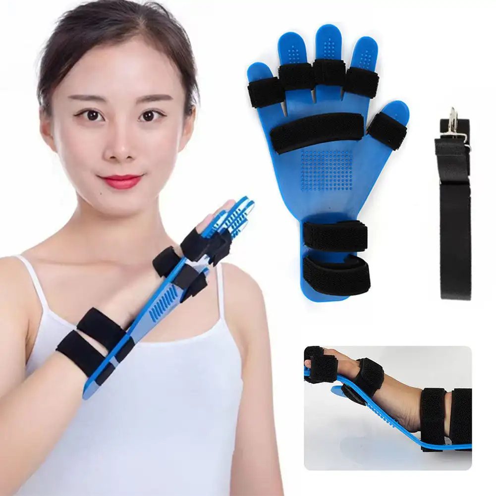 Adjustable Hand Wrist Finger Orthotics Extended Fingerboard for Stroke Hemiplegia Hand Splint Training Support Finger Protection